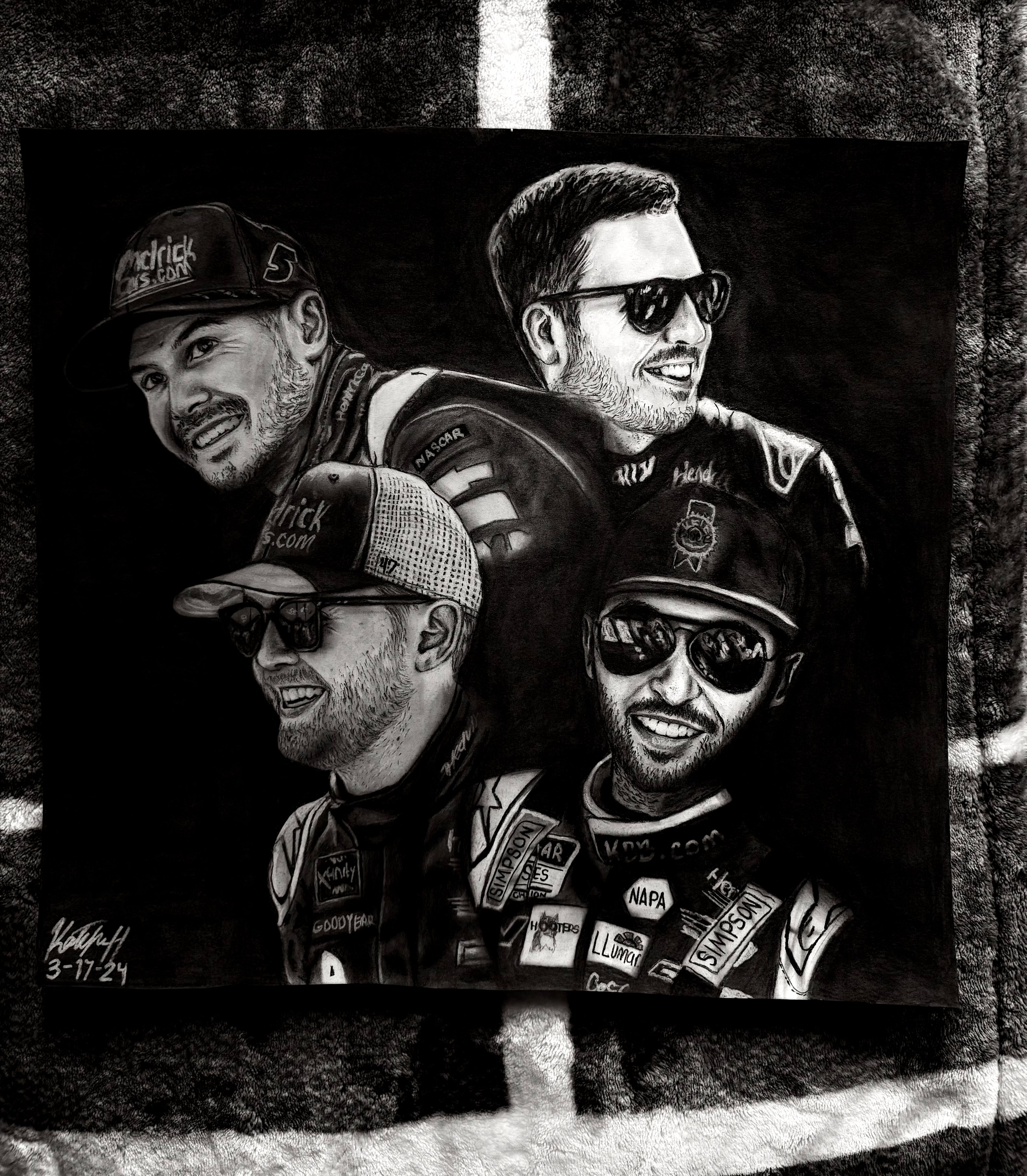 Hendrick Motorsports Driver Portrait — Signed by Alex Bowman