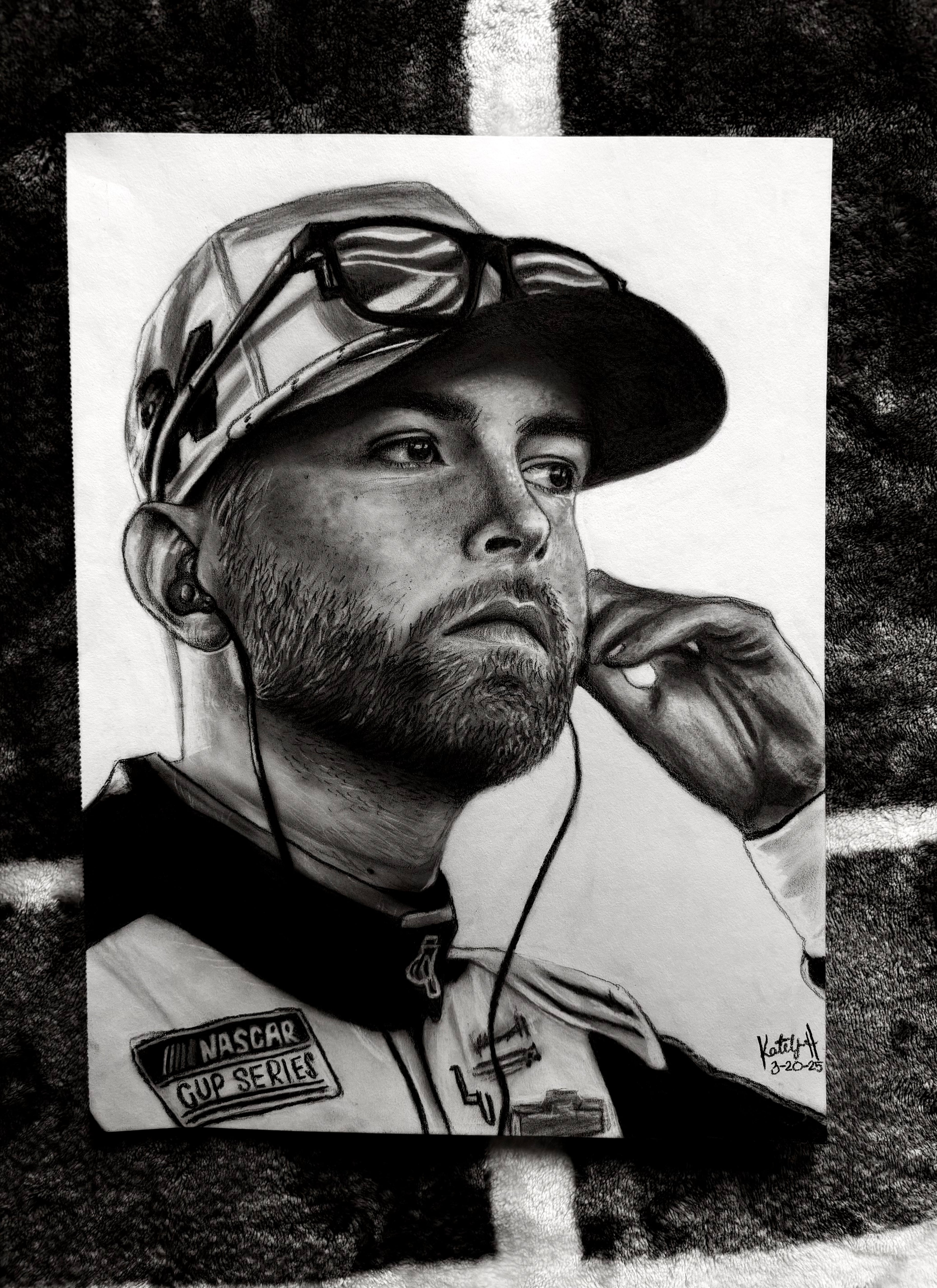 William Byron – Original 9 x 12 Graphite Pencil Drawing