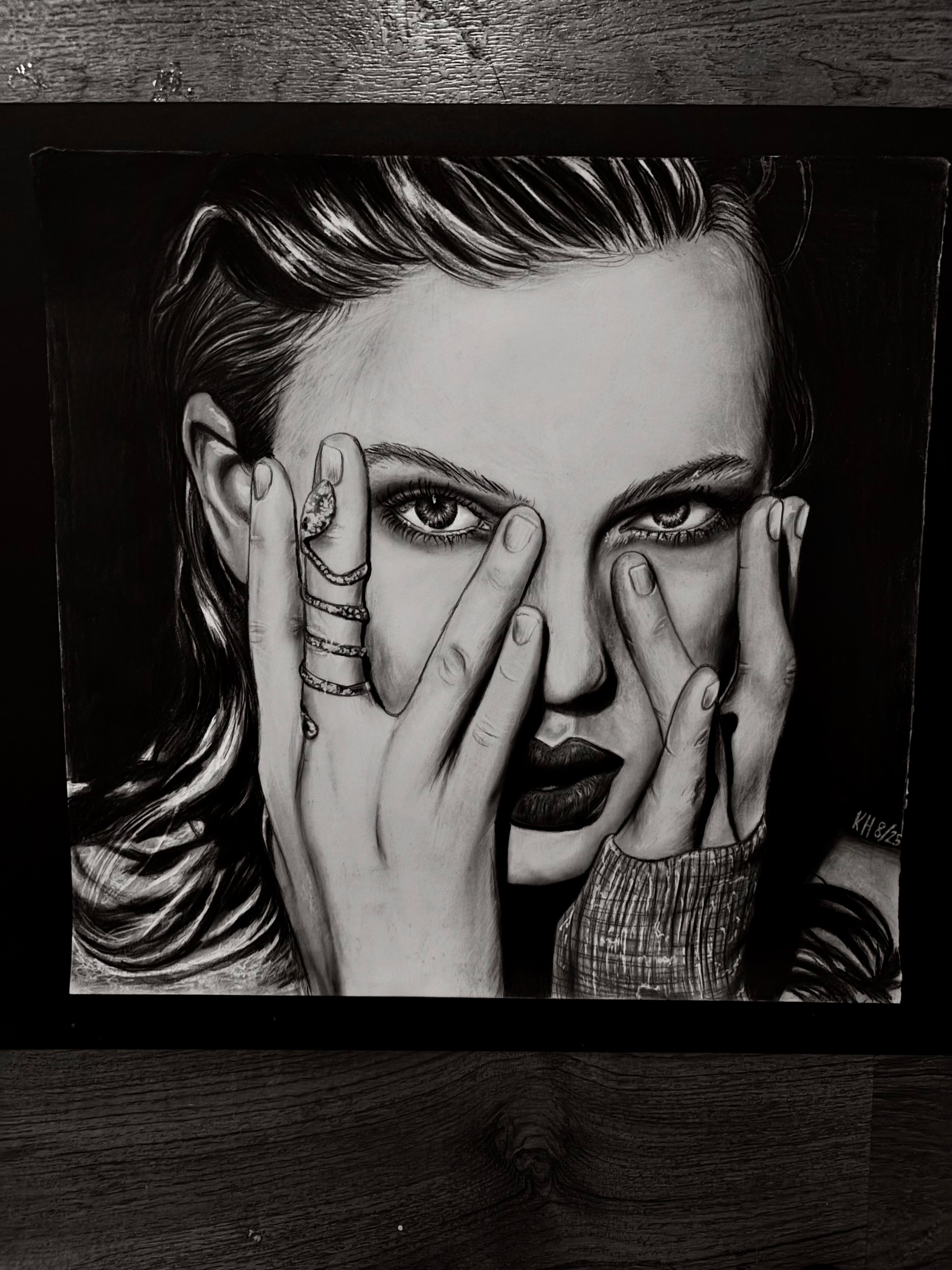Taylor Swift Reputation Era – Original Graphite Pencil Drawing