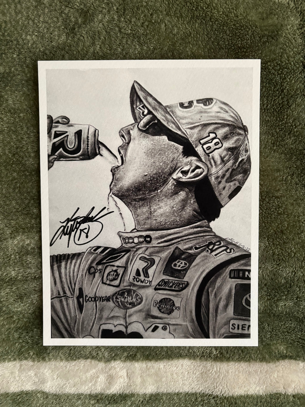 Kyle Busch | Original Drawing Print