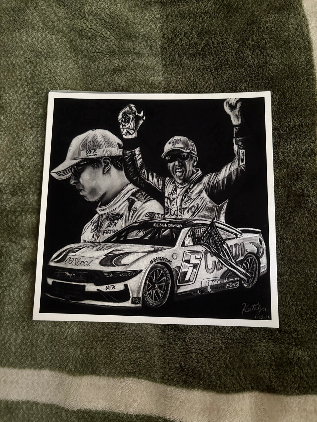 Brad Keselowski | Original Drawing Print