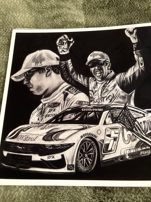 Brad Keselowski | Original Drawing Print