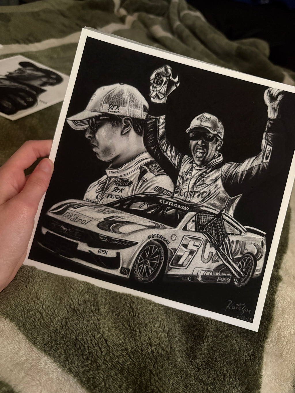 Brad Keselowski | Original Drawing Print